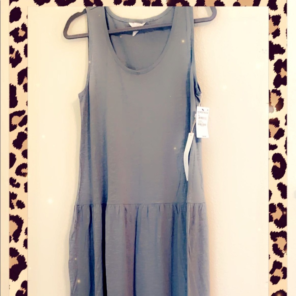 Caslon Maxi- loose-fitting, light grey/green